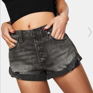 Free people high waisted black shorts